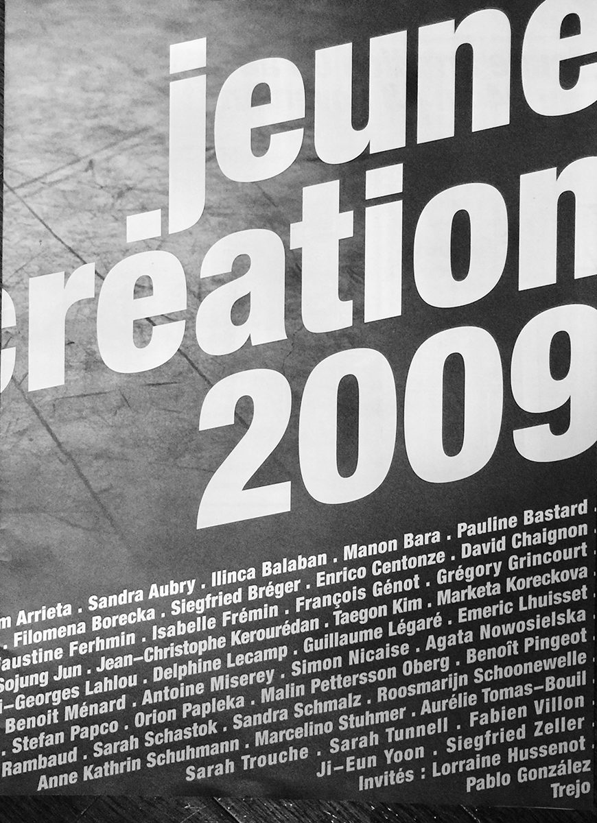 Jeune Creation Exhibition Catalogue