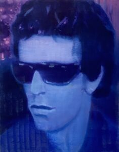 Lou Reed, 2023, Oil on Panel, 14 X 11 inches