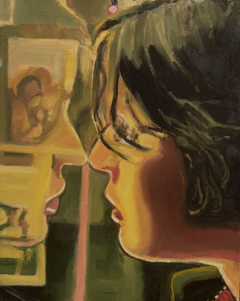 Double, 2025 – 14X11 oil on panel