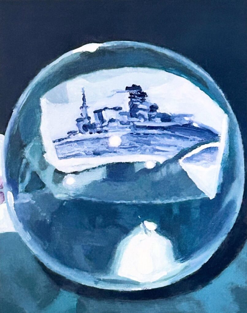 Vemeer’s Paradox: There were no explanations that were not extraordinary, 2025, Oil on Panel, 14X11 inches