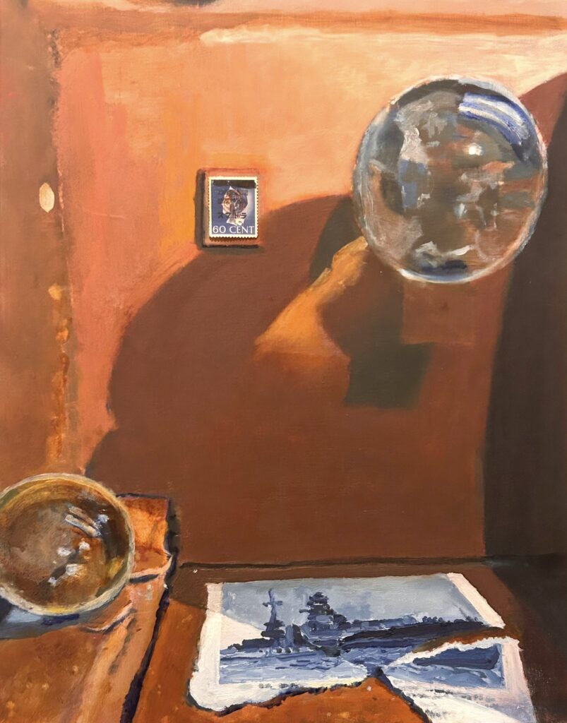 Vermeer’s Paradox, 2025 Oil on Panel, 14X11 inches